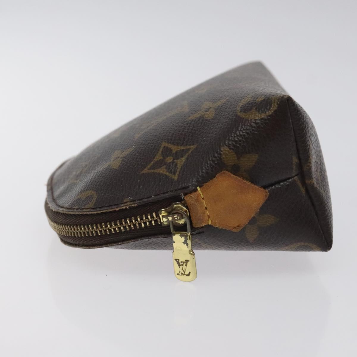 LOUIS VUITTON Monogram Pochette Cosmetic PM Cosmetic Pouch M47515 LV Auth BA3384