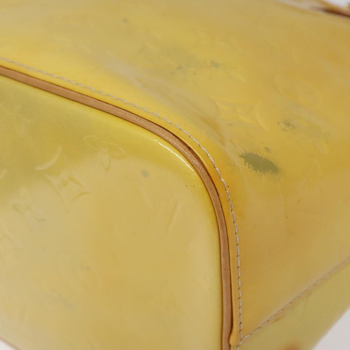 LOUIS VUITTON Monogram Vernis Houston Hand Bag Gris M91053 LV Auth BA339