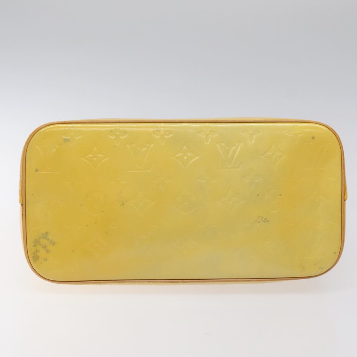 LOUIS VUITTON Monogram Vernis Houston Hand Bag Gris M91053 LV Auth BA339