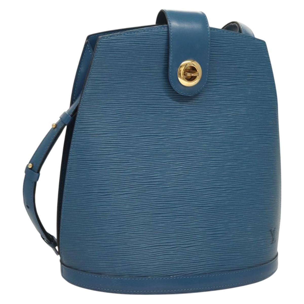LOUIS VUITTON Epi Cluny Shoulder Bag Blue M52255 LV Auth BA3397