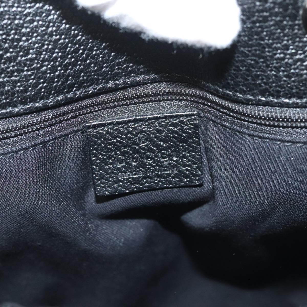 GUCCI GG Canvas Tote Bag Black 120840 Auth BA3441