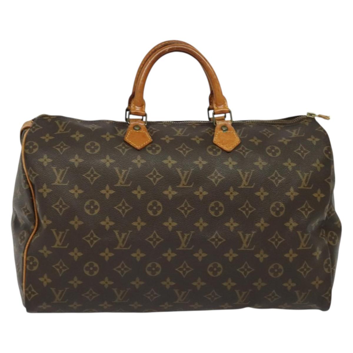 LOUIS VUITTON Monogram Speedy 40 Hand Bag M41522 LV Auth BA3490