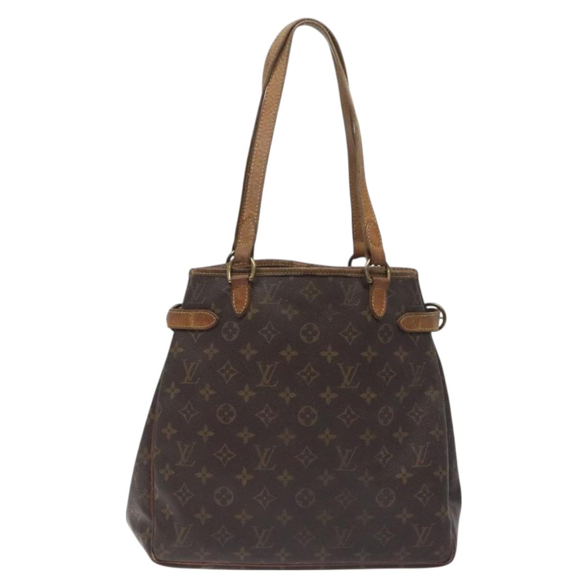 LOUIS VUITTON Monogram Batignolles Vertical Tote Bag M51153 LV Auth BA3494