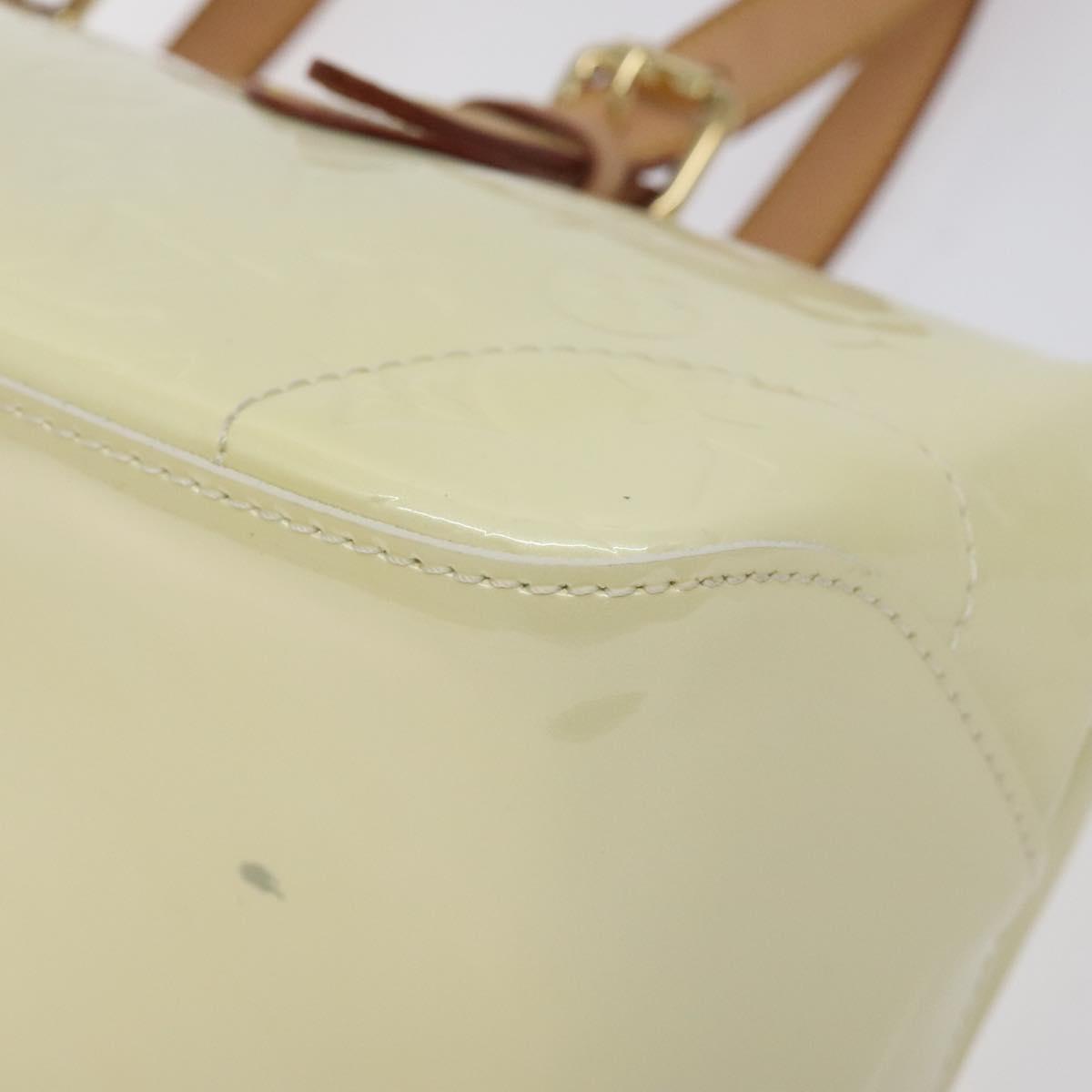 LOUIS VUITTON Monogram Vernis Rosewood Avenue Hand Bag Perle M93508 Auth BA3496