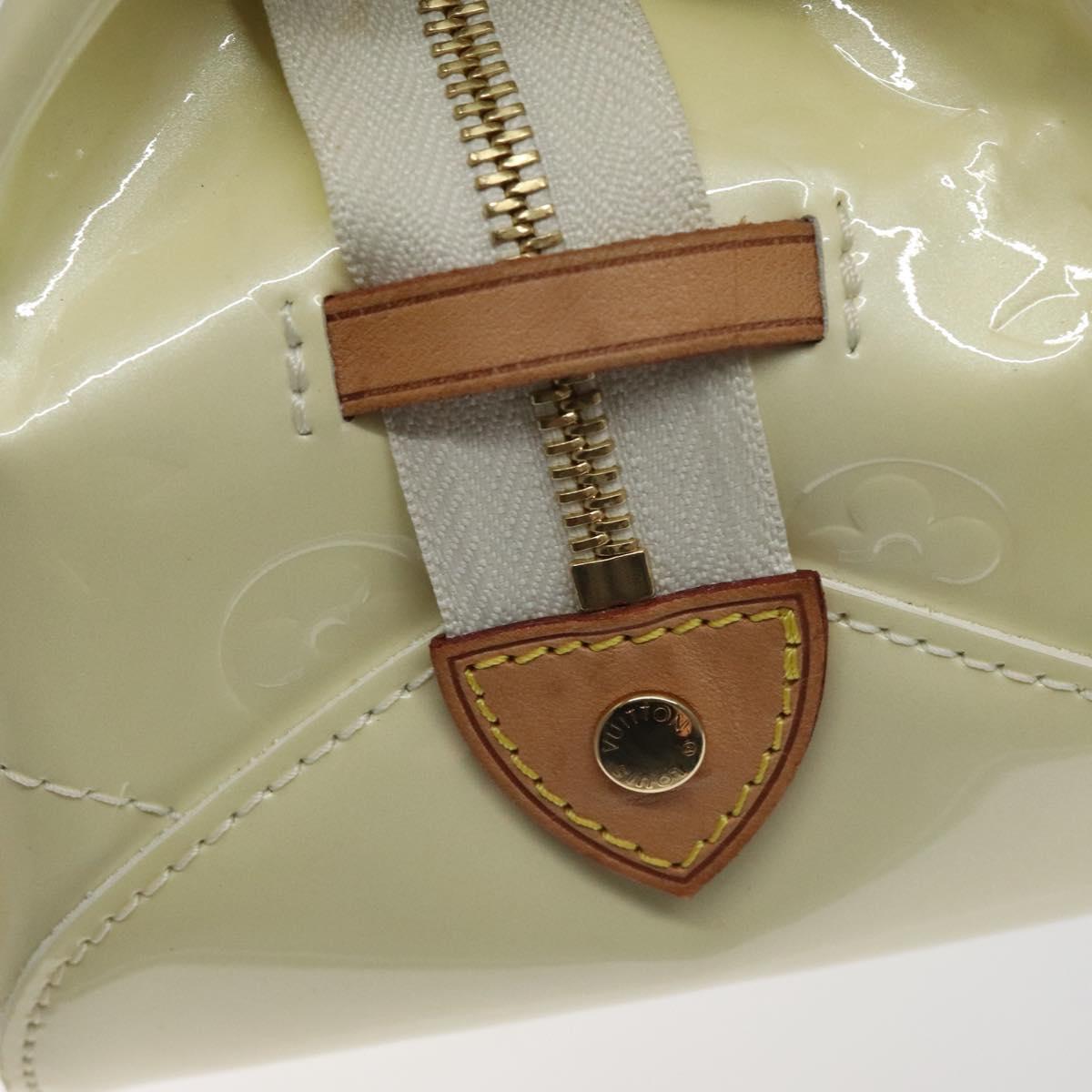 LOUIS VUITTON Monogram Vernis Rosewood Avenue Hand Bag Perle M93508 Auth BA3496