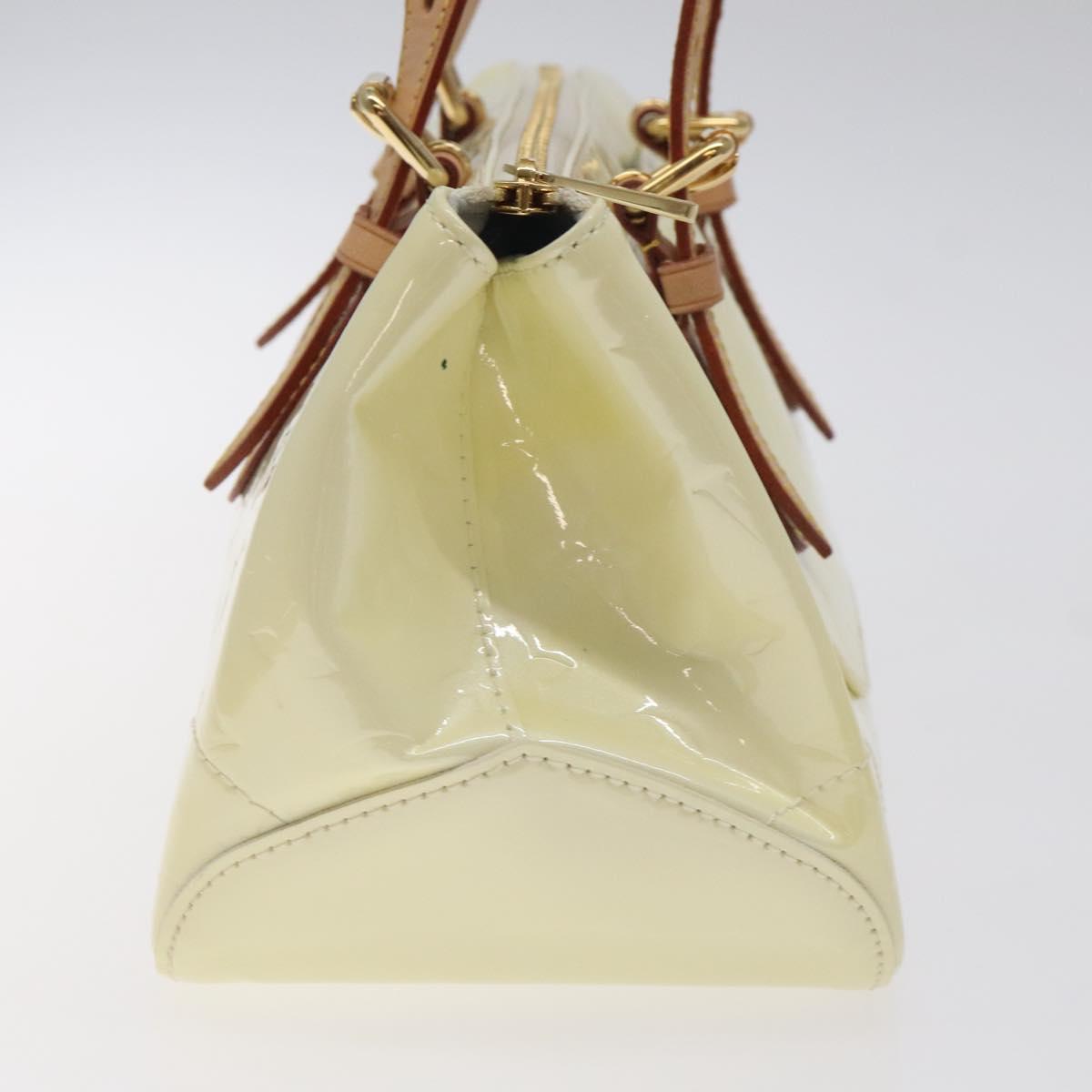 LOUIS VUITTON Monogram Vernis Rosewood Avenue Hand Bag Perle M93508 Auth BA3496