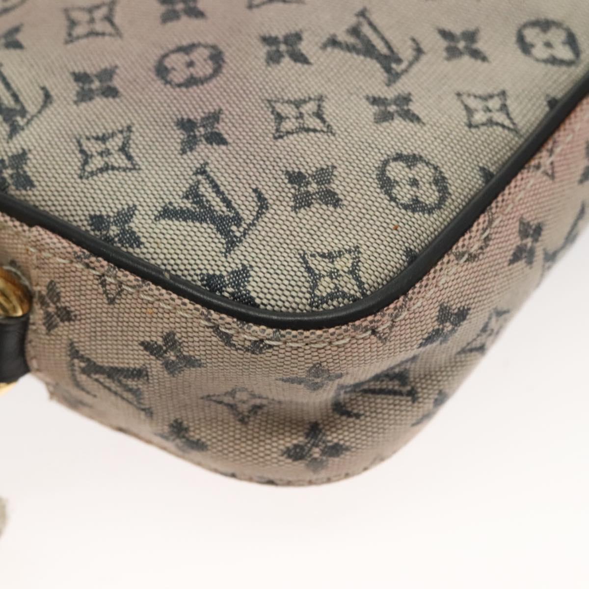 LOUIS VUITTON Monogram Mini Juliet MM Shoulder Bag Blue M92004 LV Auth BA3497