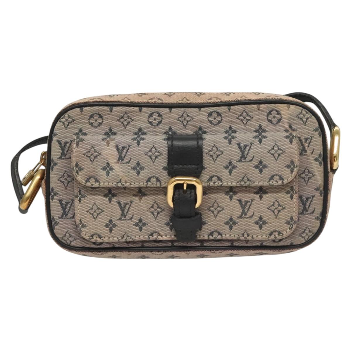 LOUIS VUITTON Monogram Mini Juliet MM Shoulder Bag Blue M92004 LV Auth BA3497
