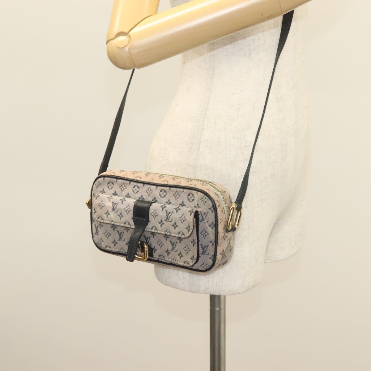 LOUIS VUITTON Monogram Mini Juliet MM Shoulder Bag Blue M92004 LV Auth BA3497