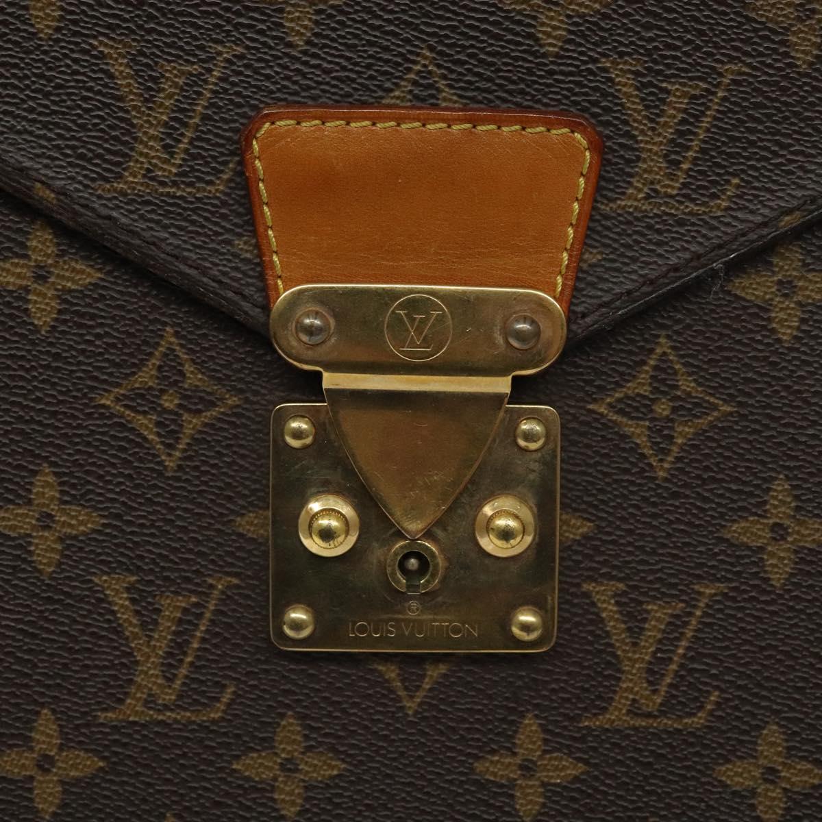 LOUIS VUITTON Monogram Serviette Conseiller Briefcase M53331 LV Auth BA3506