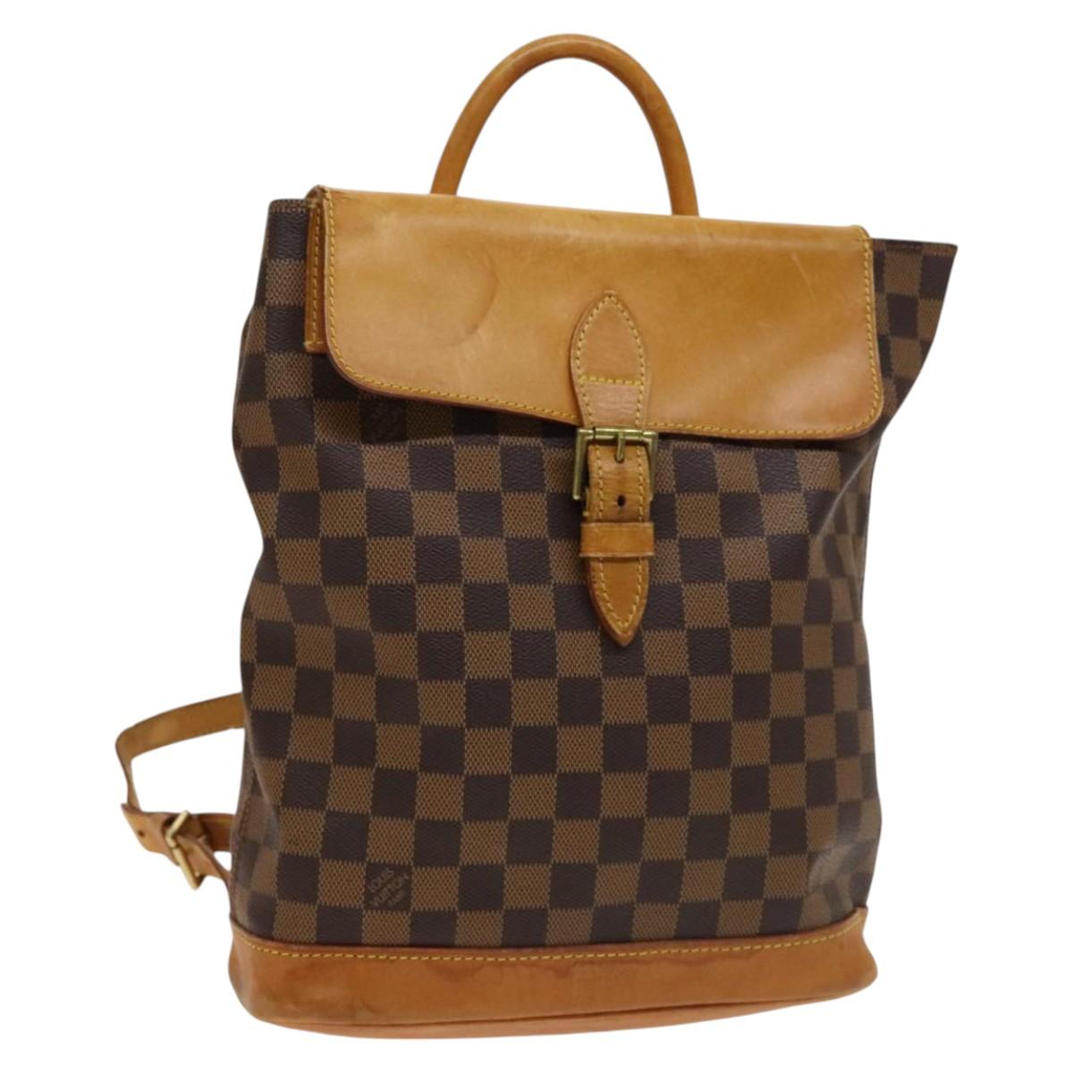 LOUIS VUITTON Damier Ebene Arlucan Backpack N99038 LV Auth BA3508