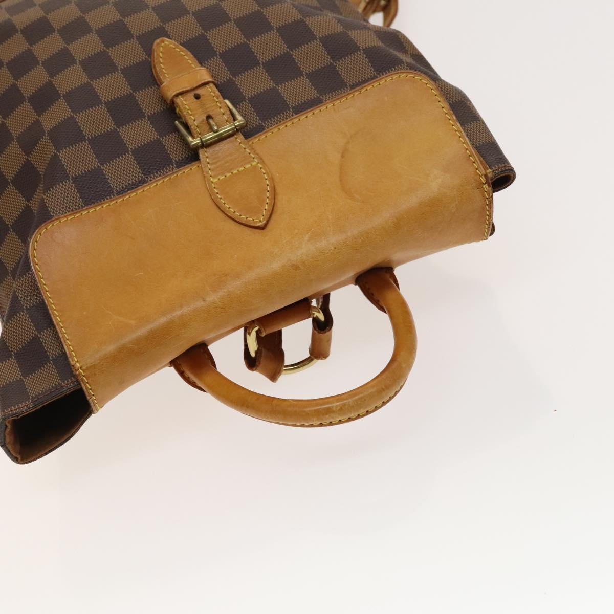 LOUIS VUITTON Damier Ebene Arlucan Backpack N99038 LV Auth BA3508