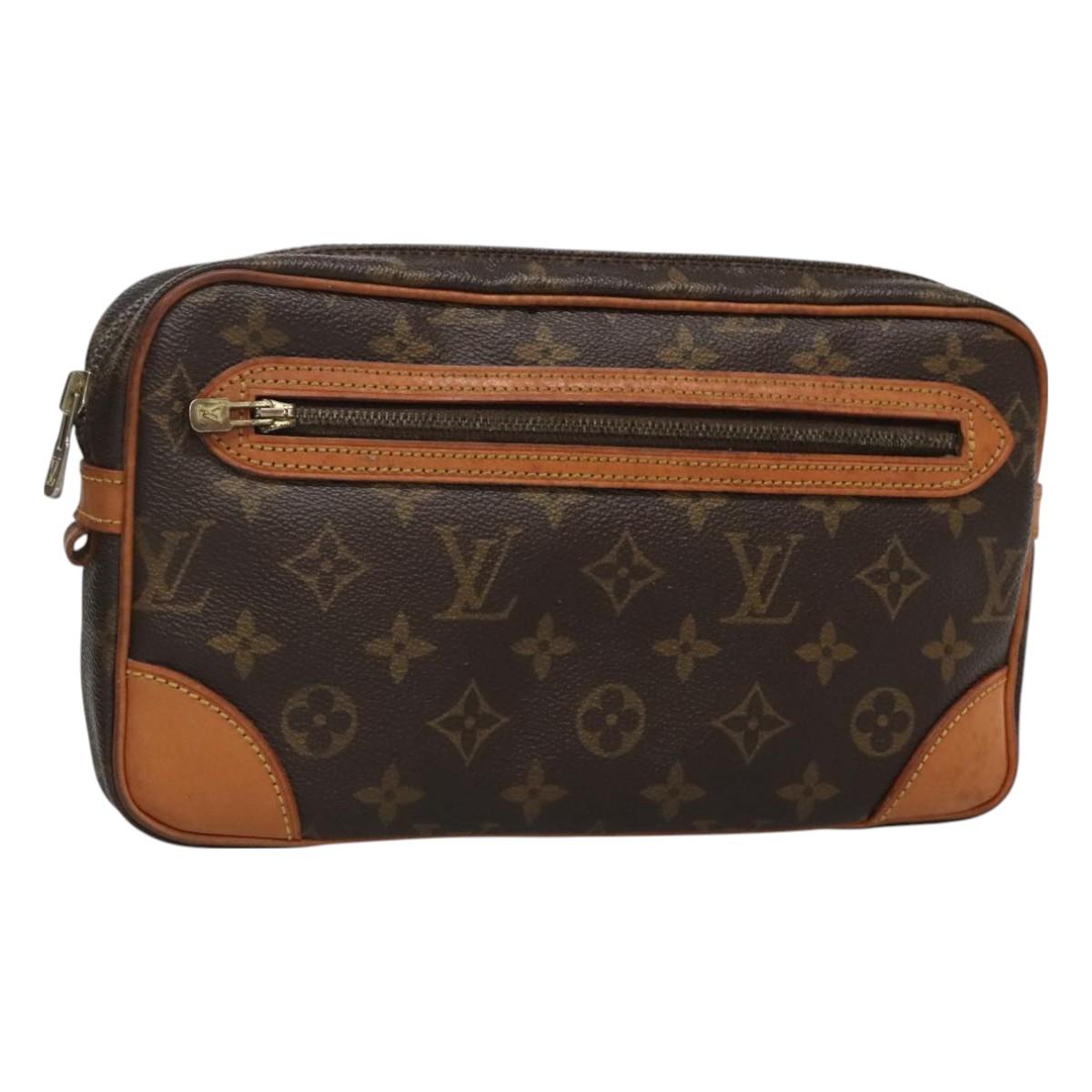 LOUIS VUITTON Monogram Marly Dragonne GM Clutch Bag M51825 LV Auth BA3510