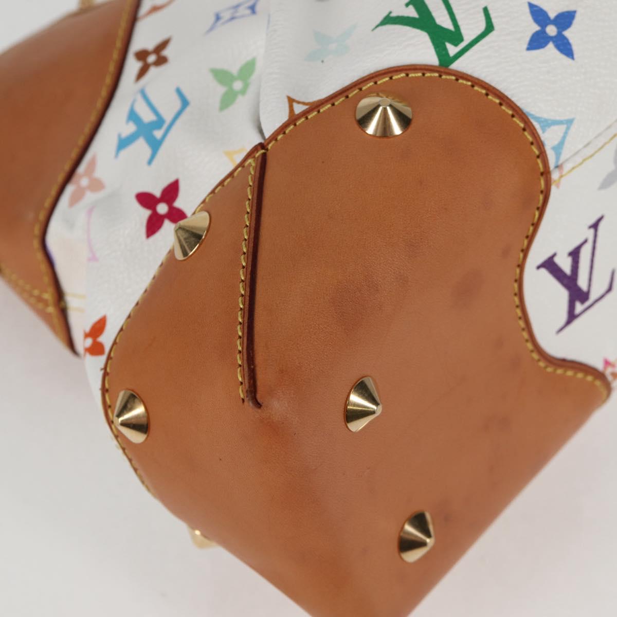 LOUIS VUITTON Monogram Multicolor Judy MM Bag 2Way White M40255 LV Auth BA3511V