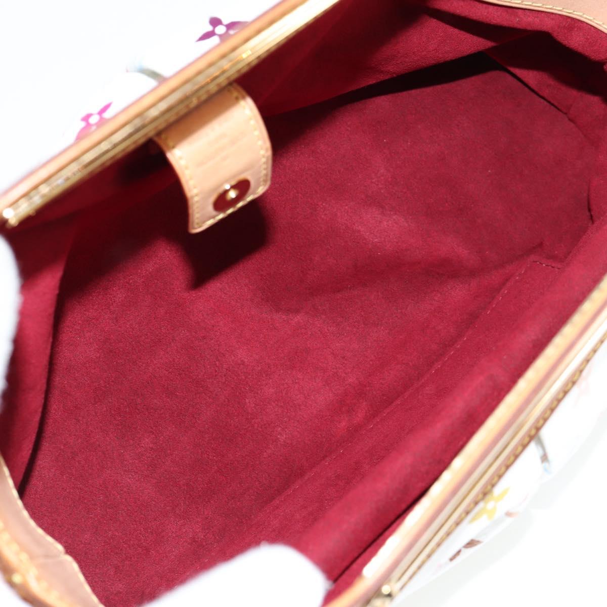LOUIS VUITTON Monogram Multicolor Judy MM Bag 2Way White M40255 LV Auth BA3511V