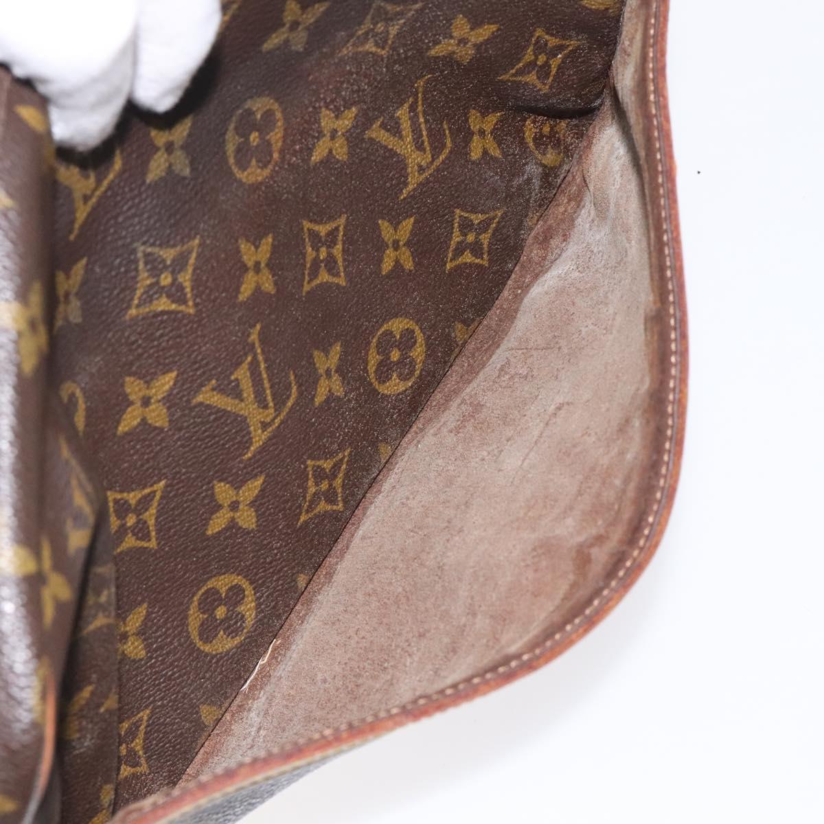 LOUIS VUITTON Monogram Compiegne 28 Clutch Bag M51845 LV Auth BA3523