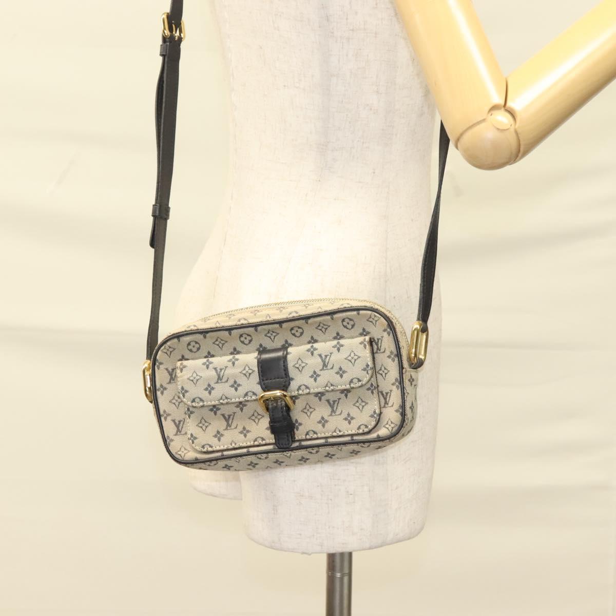 LOUIS VUITTON Monogram Mini Juliet MM Shoulder Bag Blue M92004 LV Auth BA3525