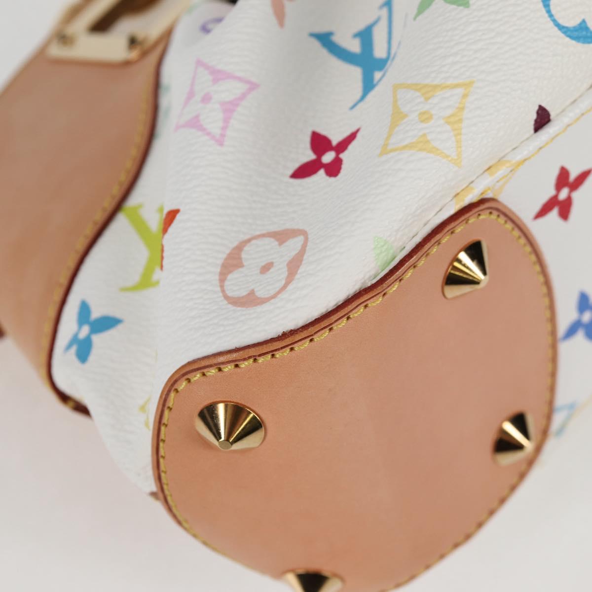 LOUIS VUITTON Monogram Multicolor Judy PM Shoulder Bag White M40257 Auth BA3564V