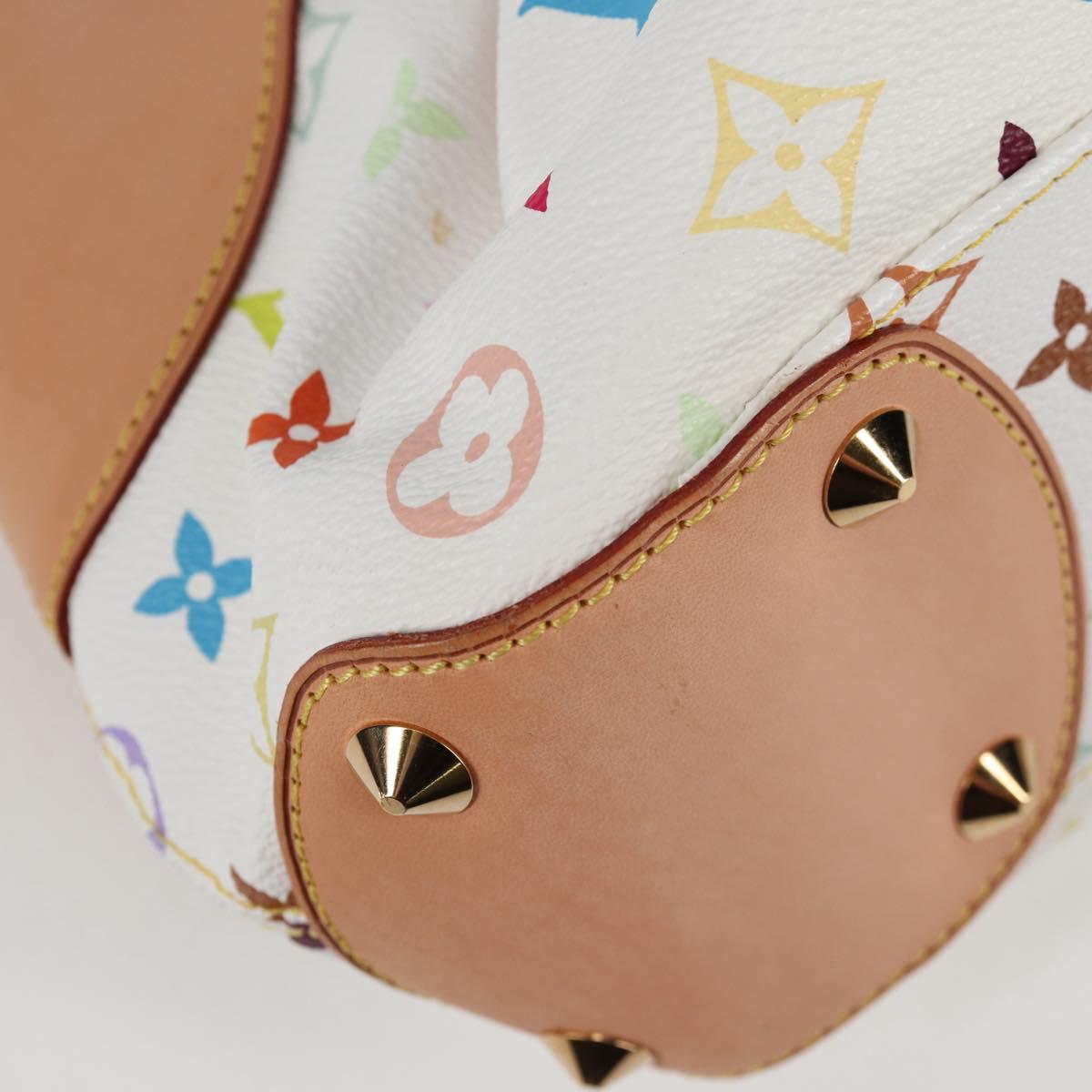 LOUIS VUITTON Monogram Multicolor Judy PM Shoulder Bag White M40257 Auth BA3564V