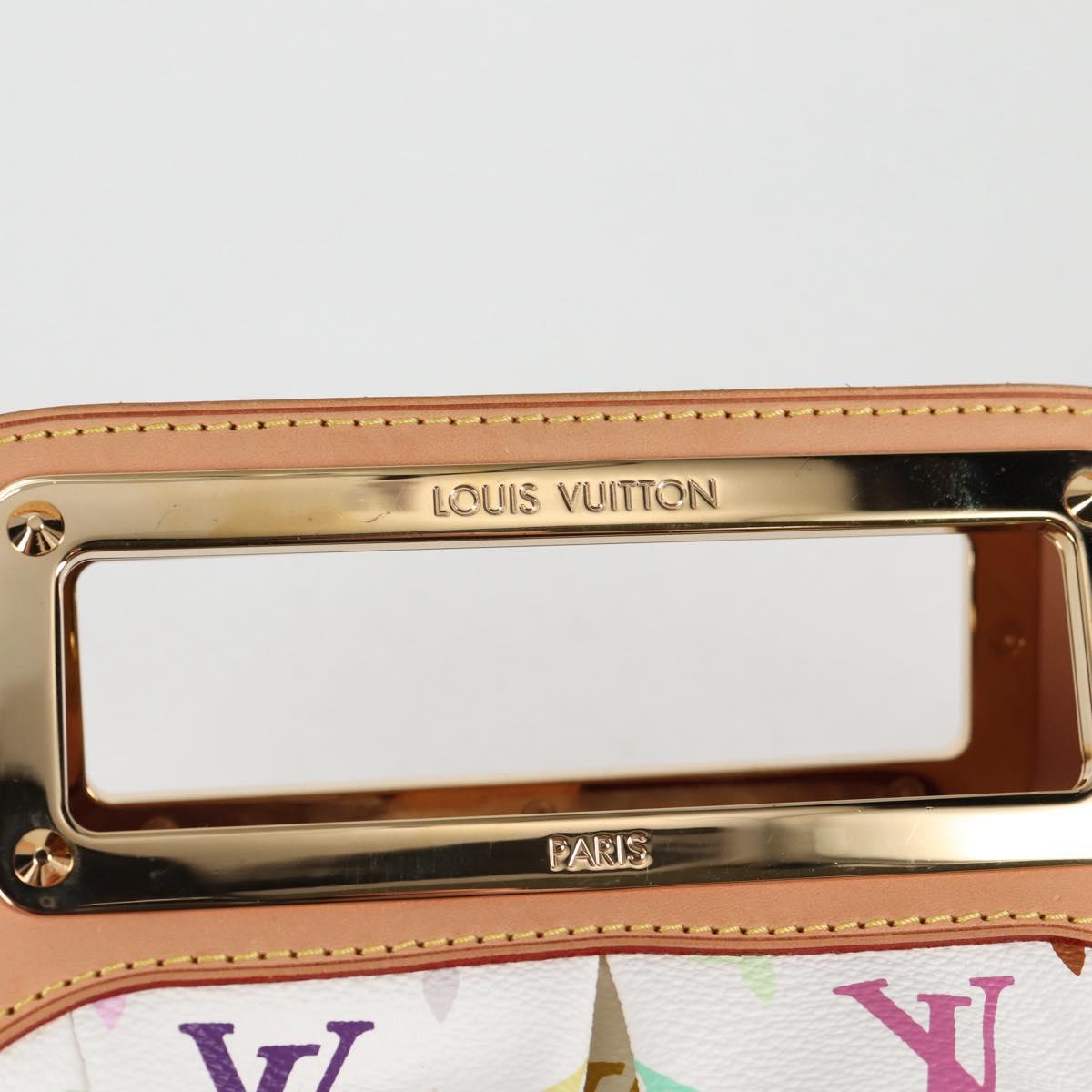 LOUIS VUITTON Monogram Multicolor Judy PM Shoulder Bag White M40257 Auth BA3564SAV