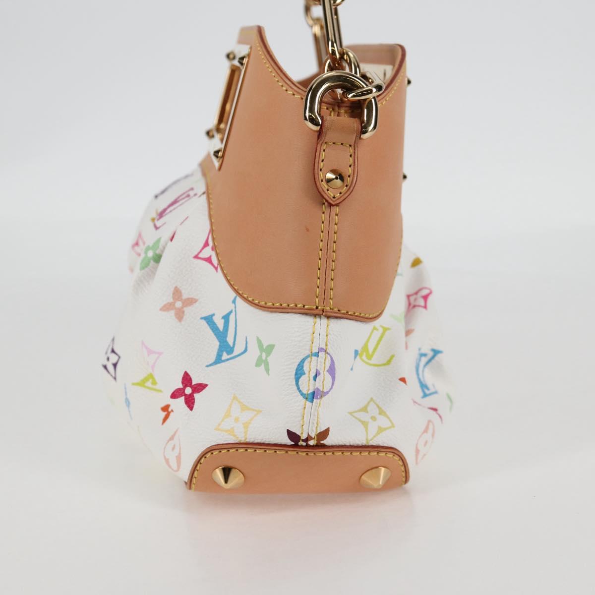 LOUIS VUITTON Monogram Multicolor Judy PM Shoulder Bag White M40257 Auth BA3564V