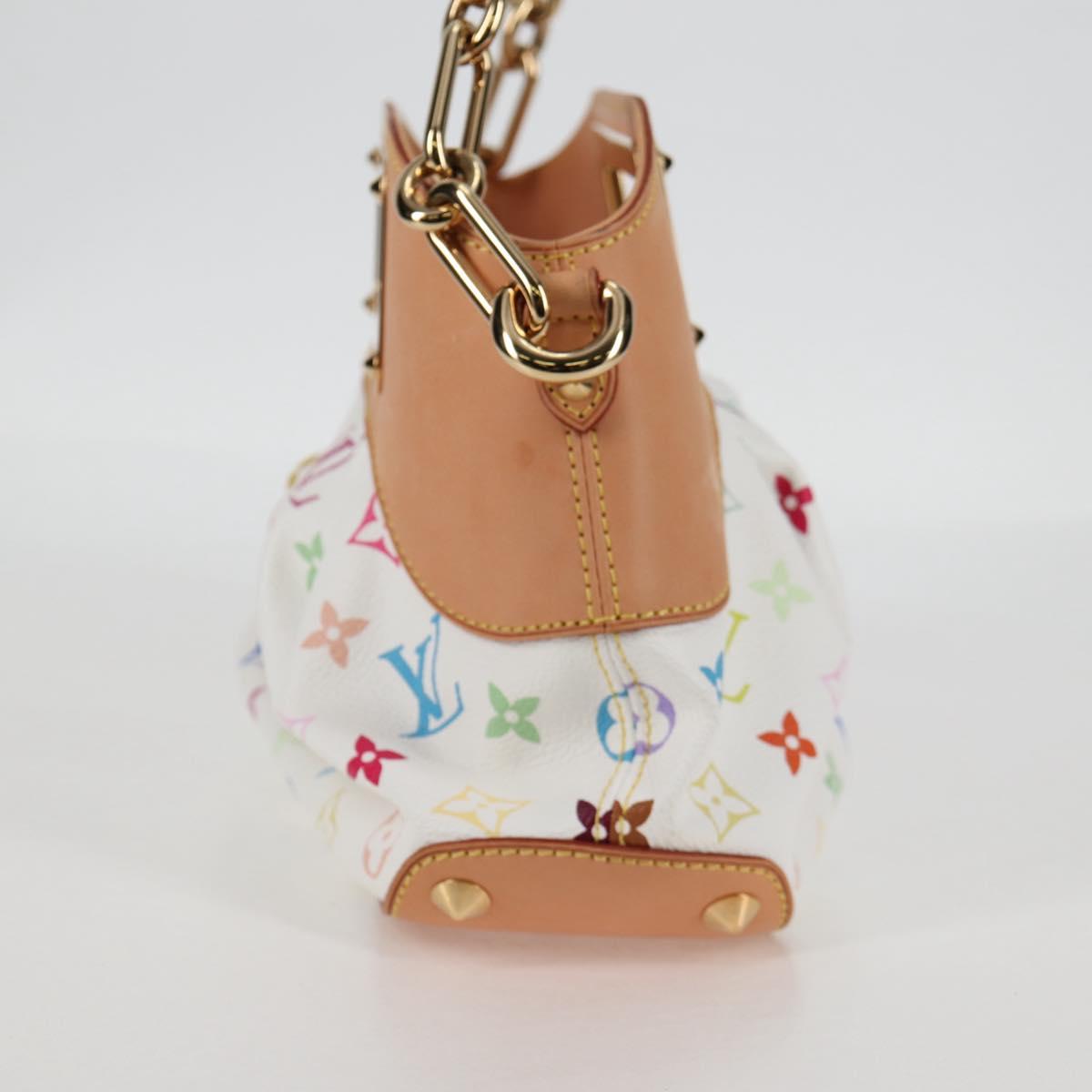 LOUIS VUITTON Monogram Multicolor Judy PM Shoulder Bag White M40257 Auth BA3564V