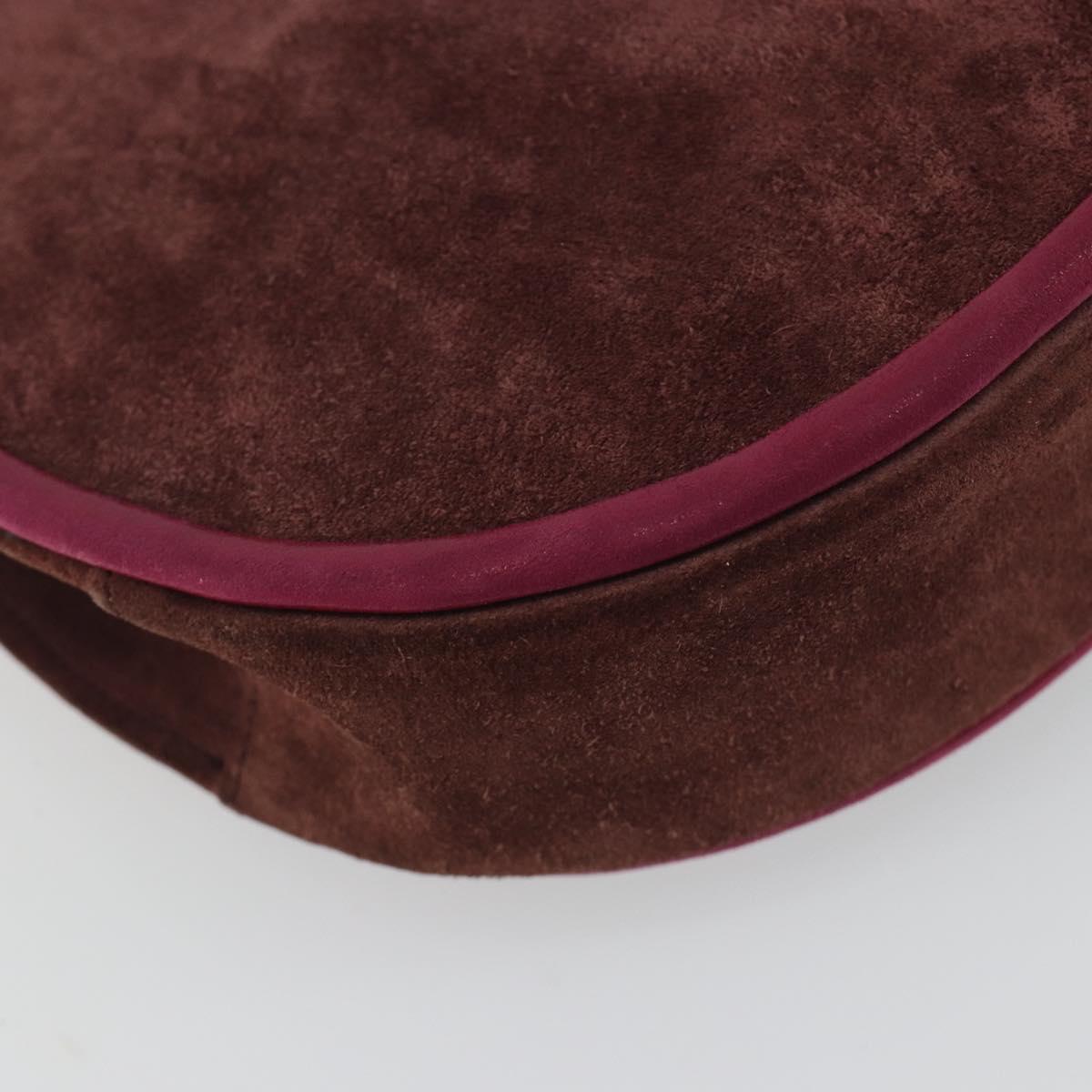 SAINT LAURENT Shoulder Bag Suede Brown Auth BA3599