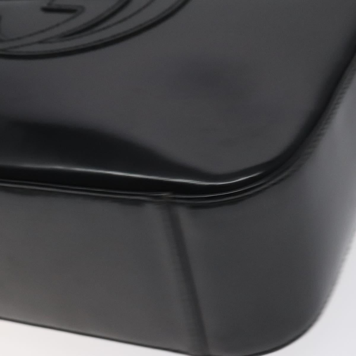 GUCCI Shoulder Bag Patent leather Black 000 1013 0506 Auth BA3619