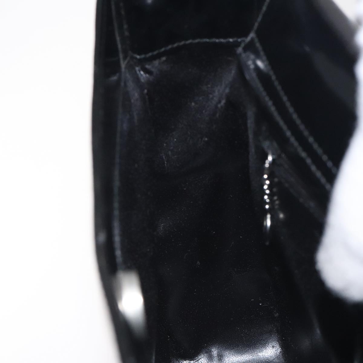 GUCCI Shoulder Bag Patent leather Black 000 1013 0506 Auth BA3619