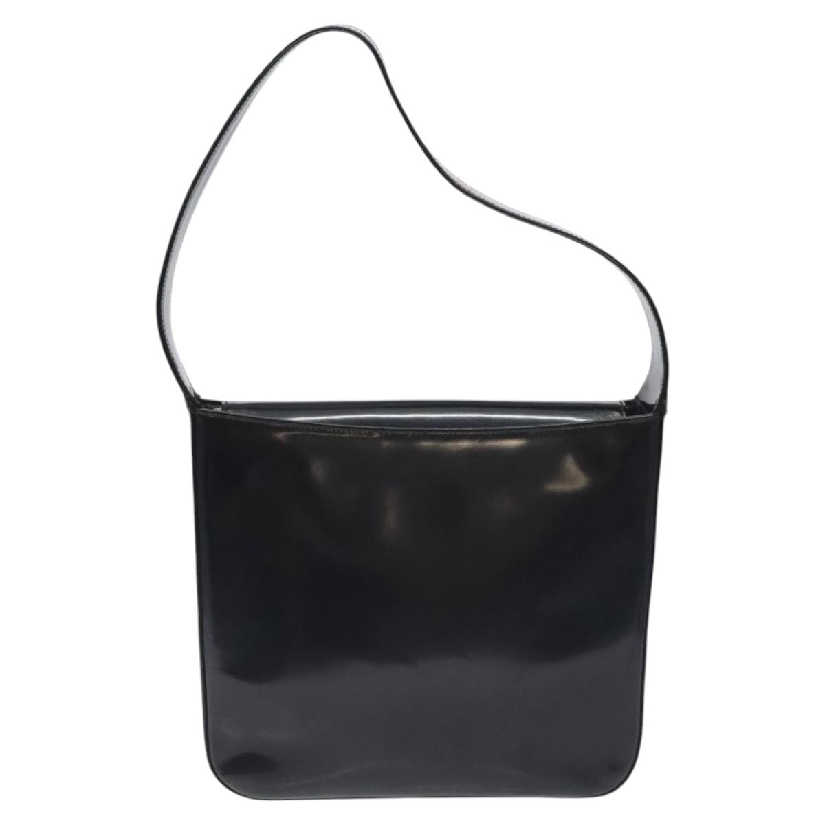 GUCCI Shoulder Bag Patent leather Black 000 1013 0506 Auth BA3619