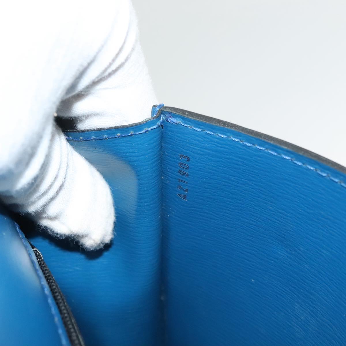 LOUIS VUITTON Epi Pochette Arche Shoulder Bag Blue M52575 LV Auth BA3634