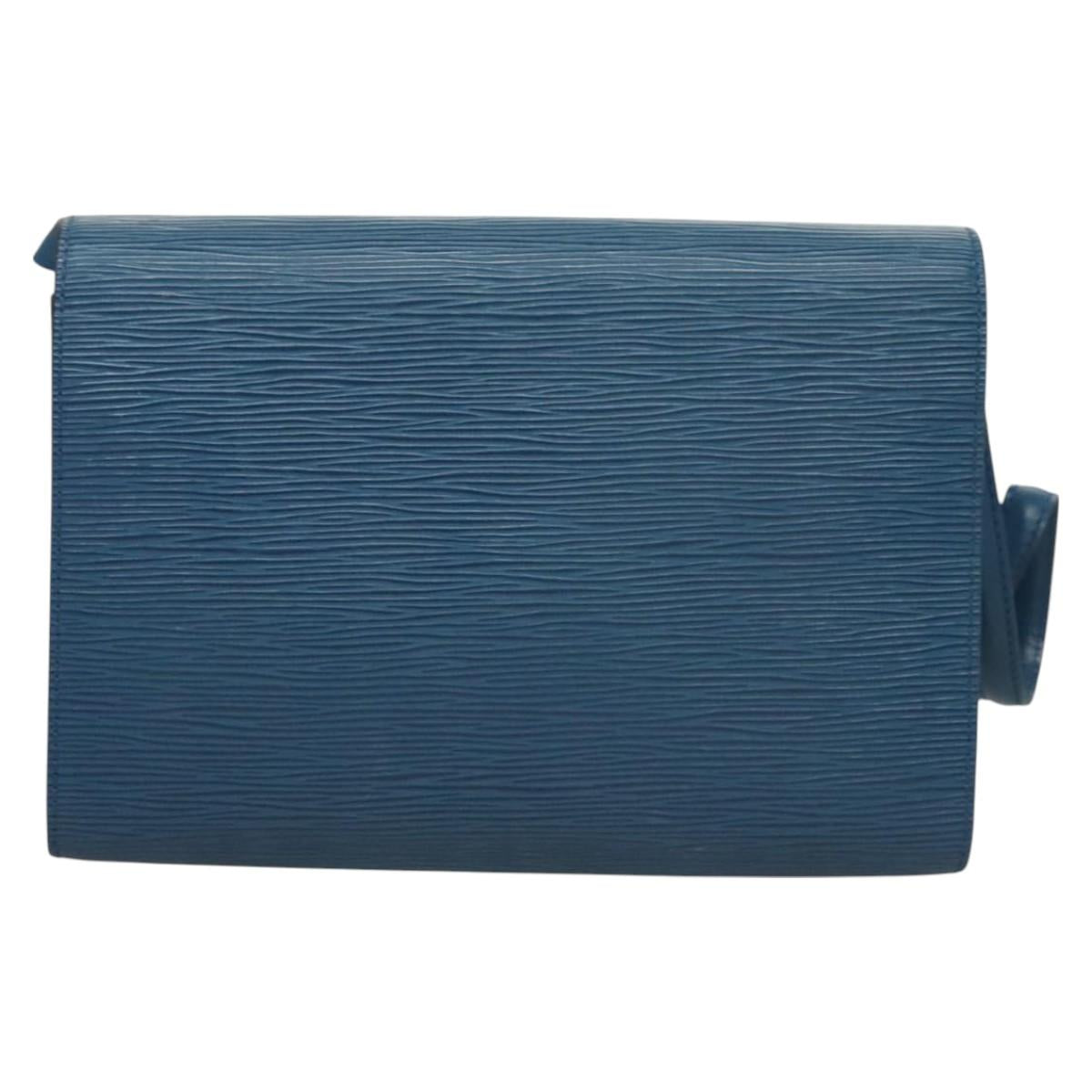 LOUIS VUITTON Epi Pochette Arche Shoulder Bag Blue M52575 LV Auth BA3634