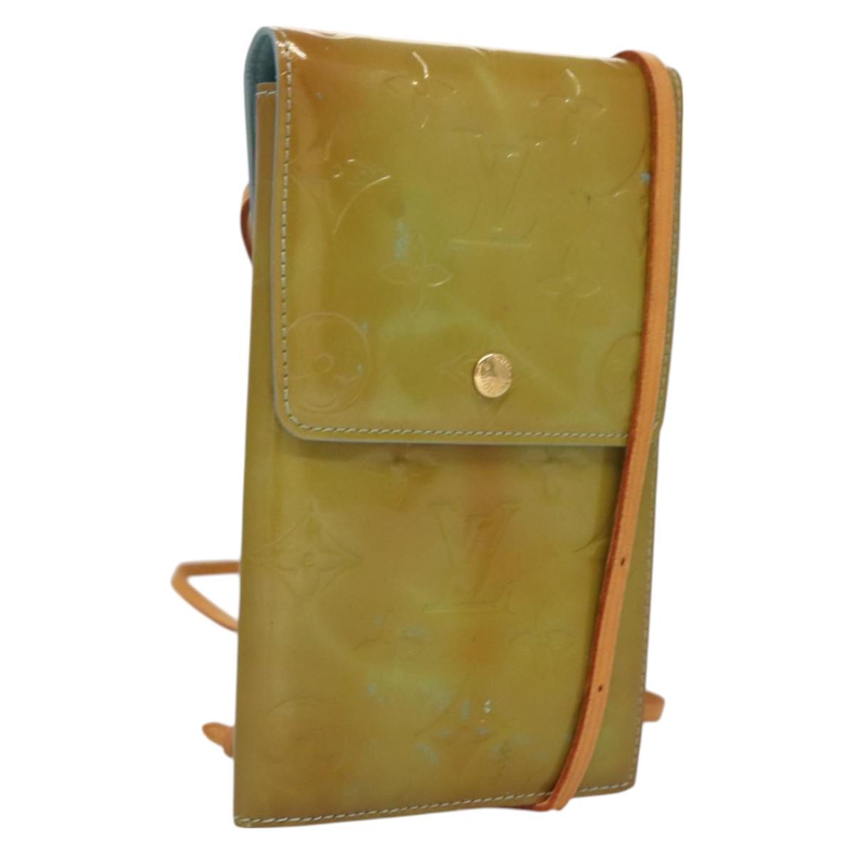 LOUIS VUITTON Monogram Vernis Walker Wallet Baby Blue M91073 LV Auth BA3635