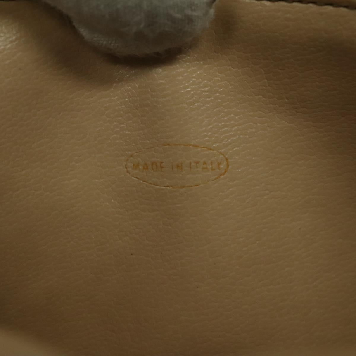 CHANEL Matelasse Chain Shoulder Bag Lamb Skin Beige Gold CC Auth BA3639
