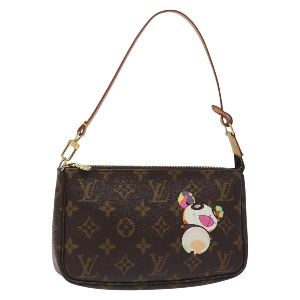 LOUIS VUITTON Monogram Panda Pochette Accessoires Pouch M51981 LV Auth BA3649V
