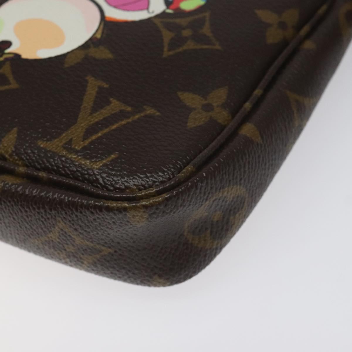 LOUIS VUITTON Monogram Panda Pochette Accessoires Pouch M51981 LV Auth BA3649V