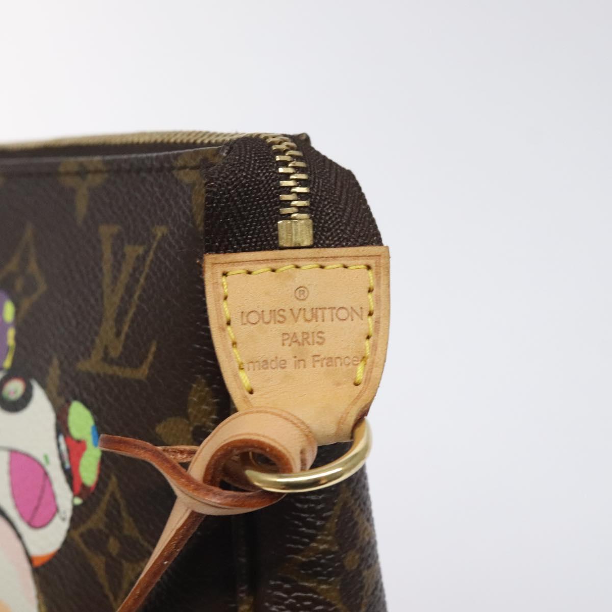 LOUIS VUITTON Monogram Panda Pochette Accessoires Pouch M51981 LV Auth BA3649V