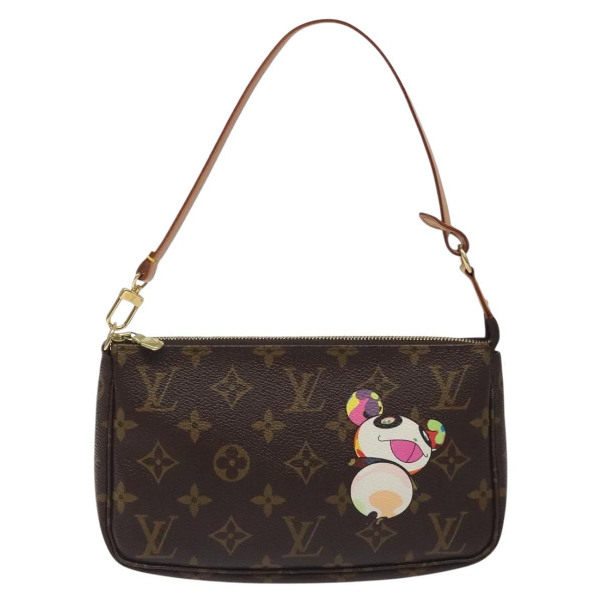 LOUIS VUITTON Monogram Panda Pochette Accessoires Pouch M51981 LV Auth BA3649V