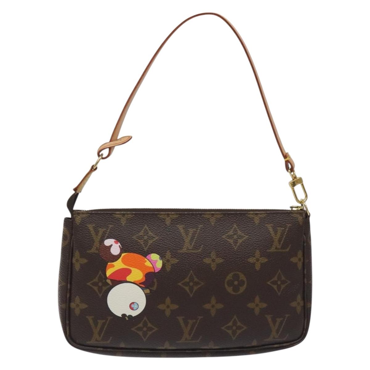 LOUIS VUITTON Monogram Panda Pochette Accessoires Pouch M51981 LV Auth BA3649V