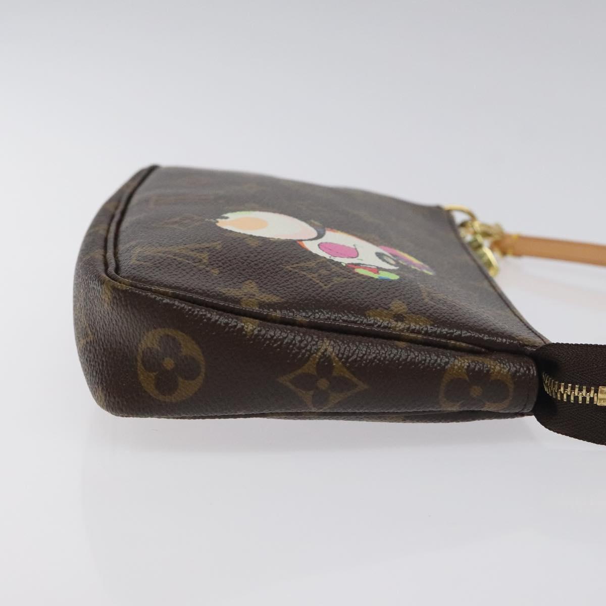 LOUIS VUITTON Monogram Panda Pochette Accessoires Pouch M51981 LV Auth BA3649V