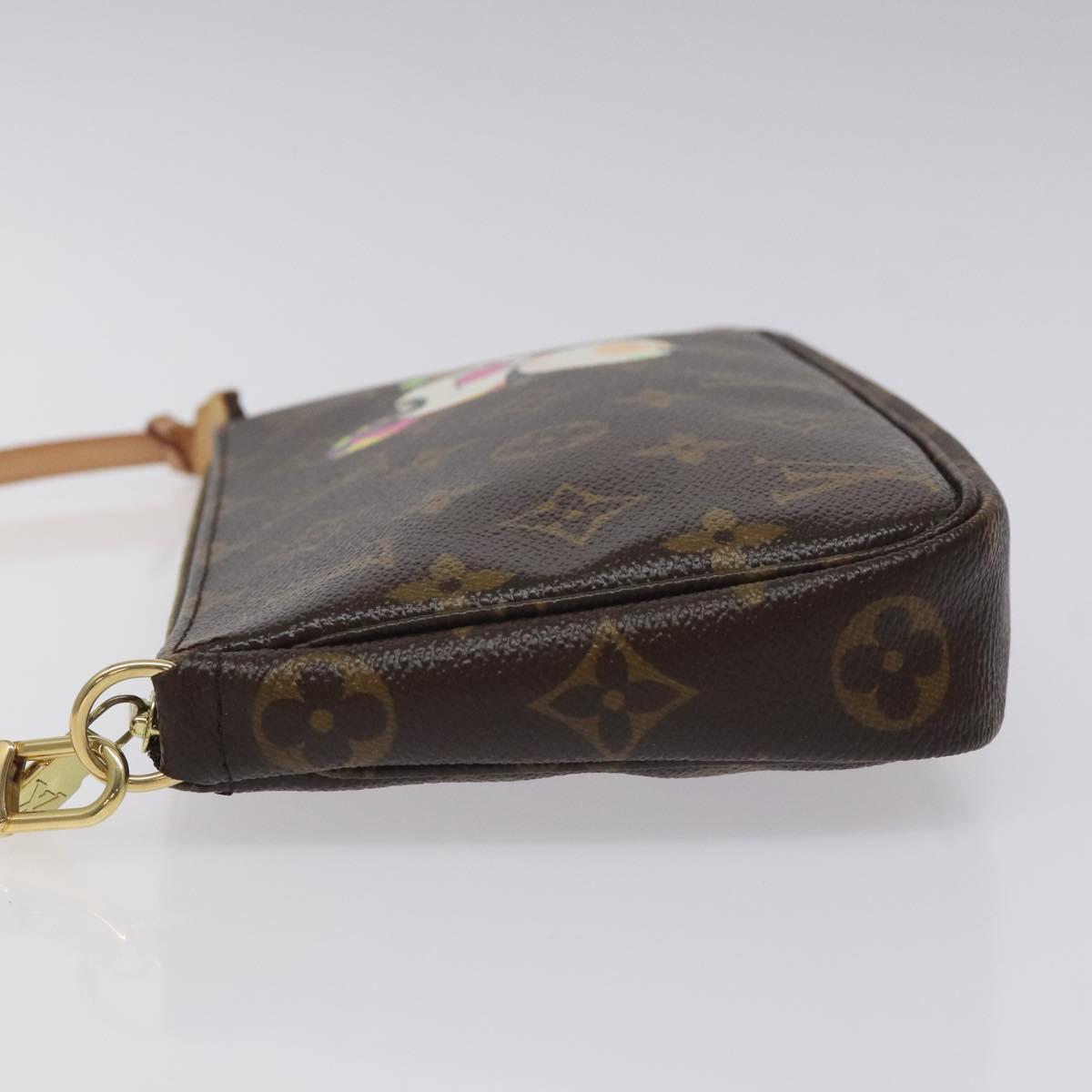 LOUIS VUITTON Monogram Panda Pochette Accessoires Pouch M51981 LV Auth BA3649V