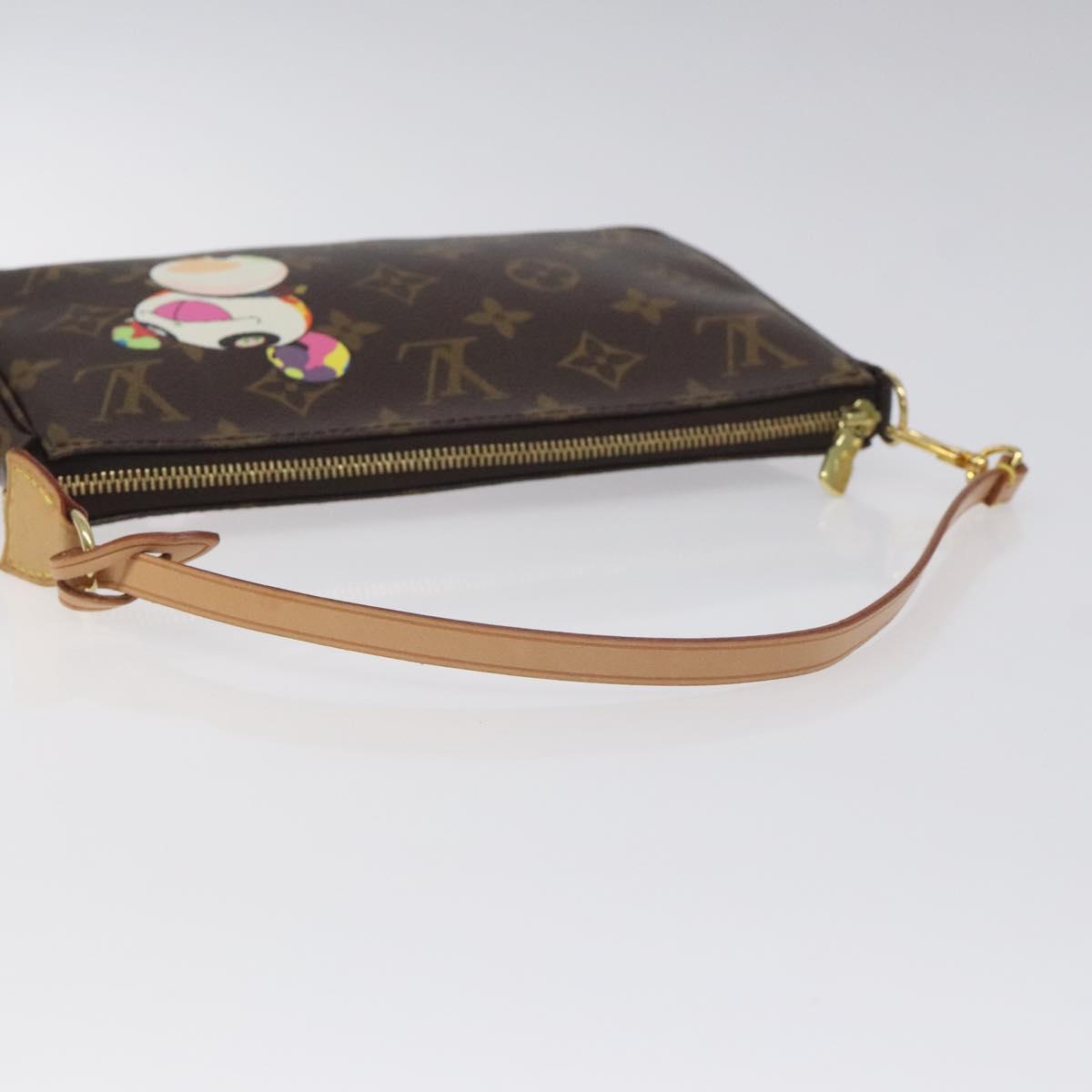 LOUIS VUITTON Monogram Panda Pochette Accessoires Pouch M51981 LV Auth BA3649V