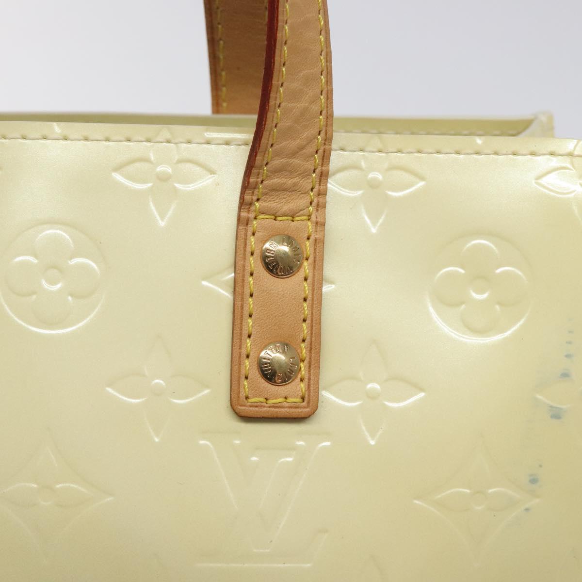 LOUIS VUITTON Monogram Vernis Reade PM Hand Bag Perle M91336 LV Auth BA3673