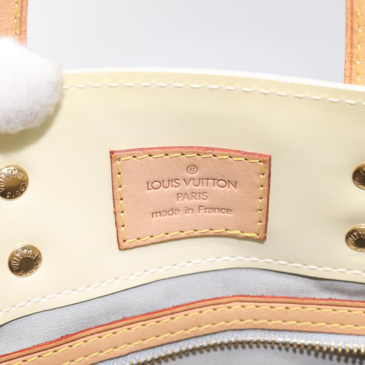 LOUIS VUITTON Monogram Vernis Reade PM Hand Bag Perle M91336 LV Auth BA3673