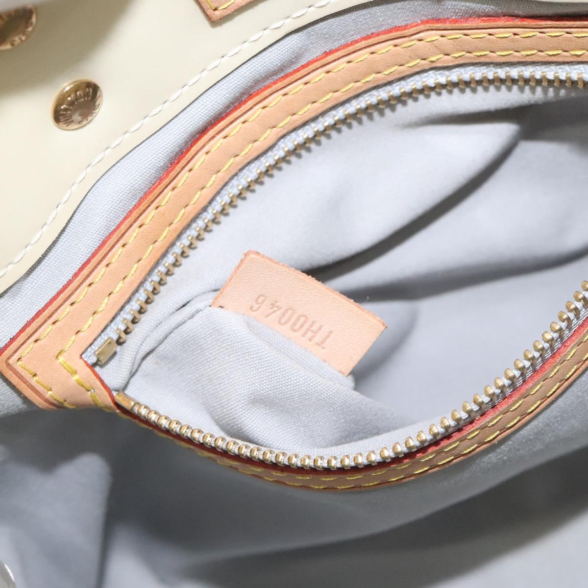 LOUIS VUITTON Monogram Vernis Reade PM Hand Bag Perle M91336 LV Auth BA3673