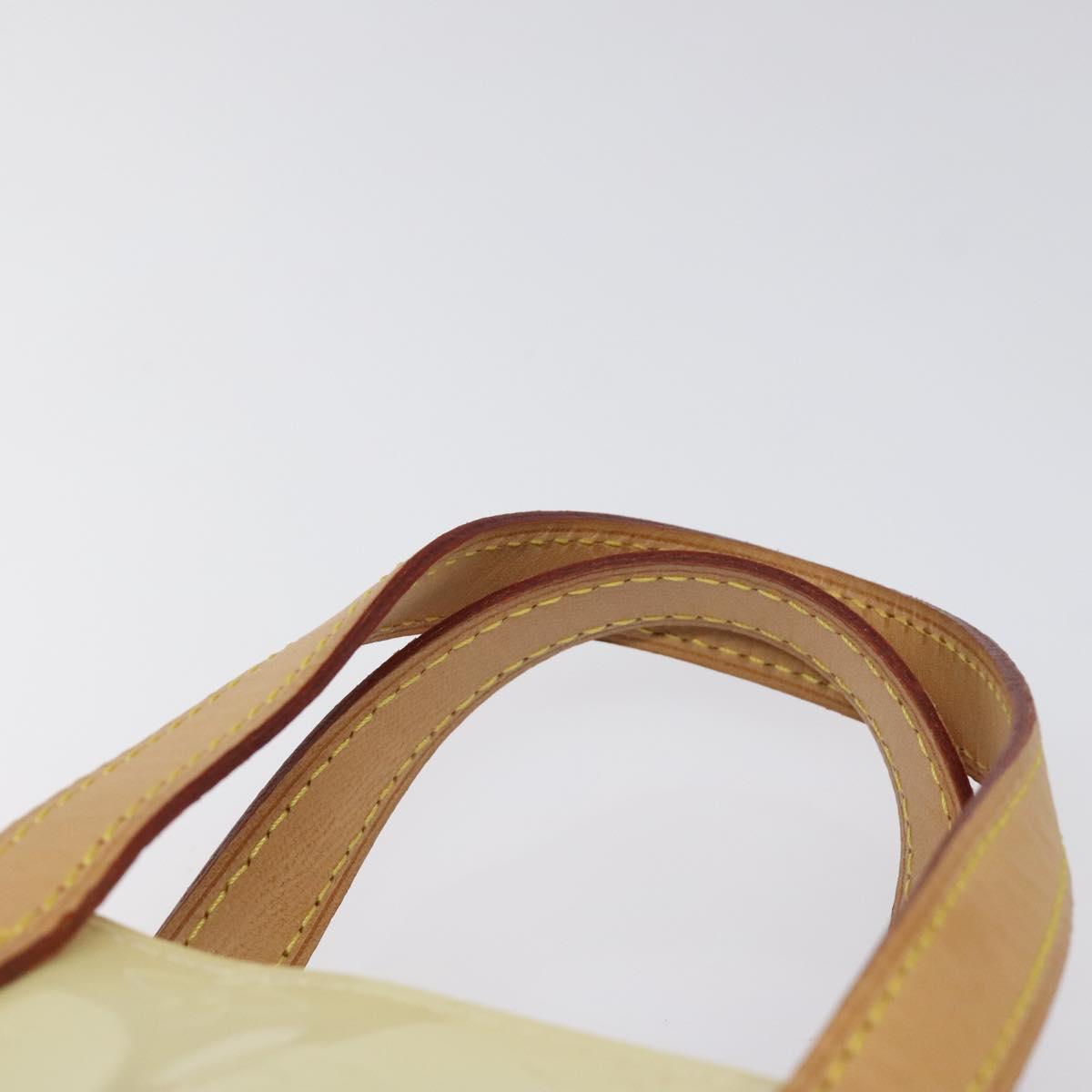 LOUIS VUITTON Monogram Vernis Reade PM Hand Bag Perle M91336 LV Auth BA3673