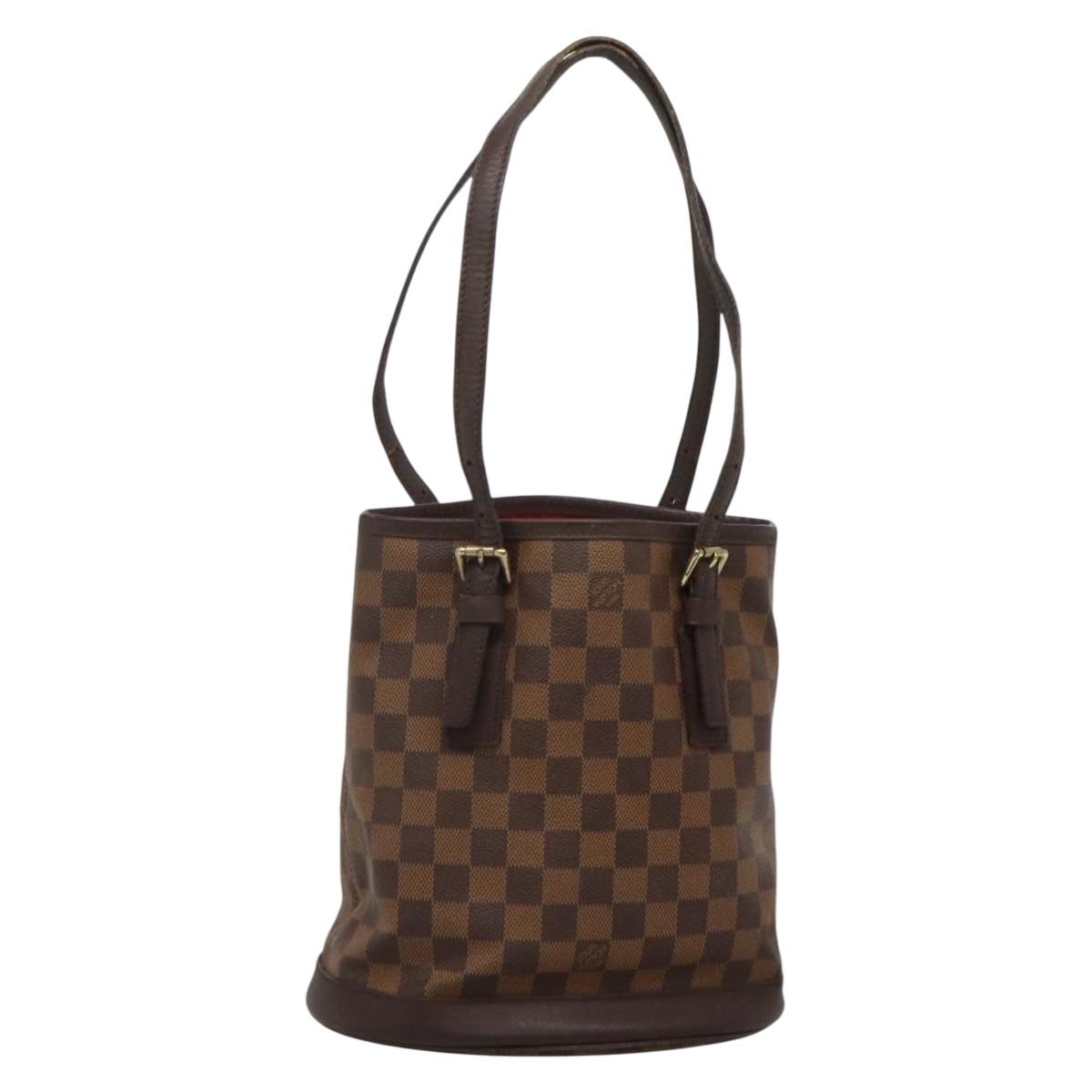 LOUIS VUITTON Damier Ebene Marais Shoulder Bag N42240 LV Auth BA3710
