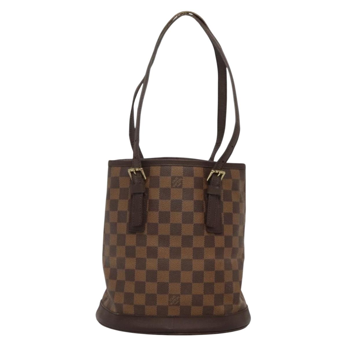 LOUIS VUITTON Damier Ebene Marais Shoulder Bag N42240 LV Auth BA3710