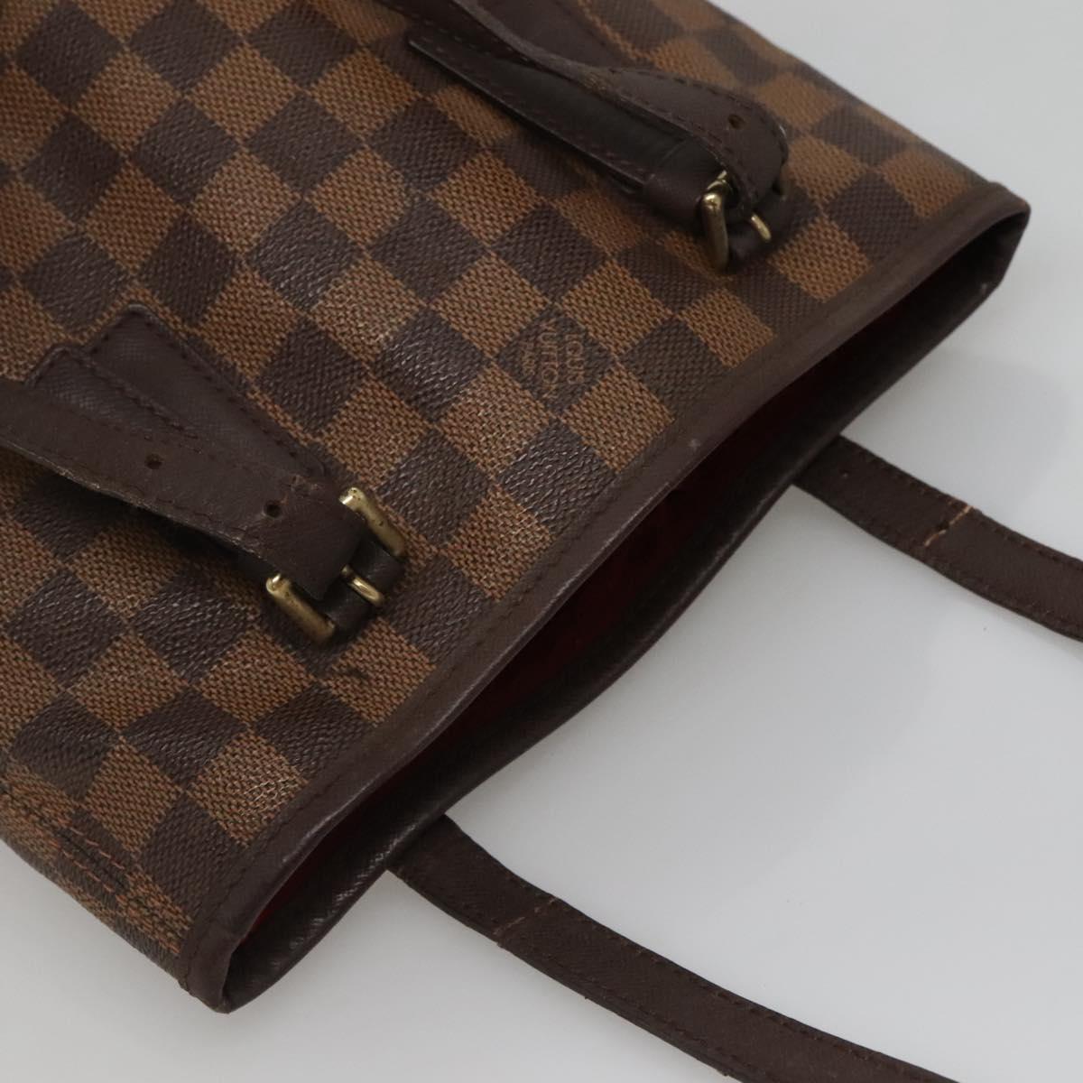LOUIS VUITTON Damier Ebene Marais Shoulder Bag N42240 LV Auth BA3710