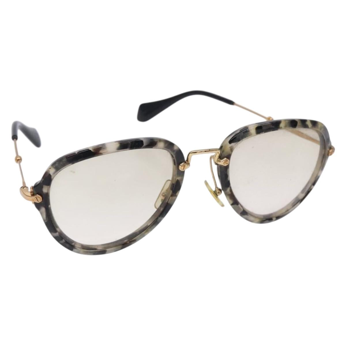 Miu Miu Sunglasses metal Gold Auth BA3723